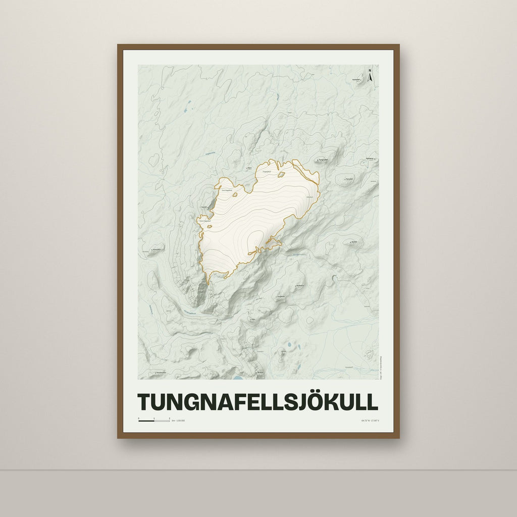 Tungnafellsjökull – Mosi, okkurgulur