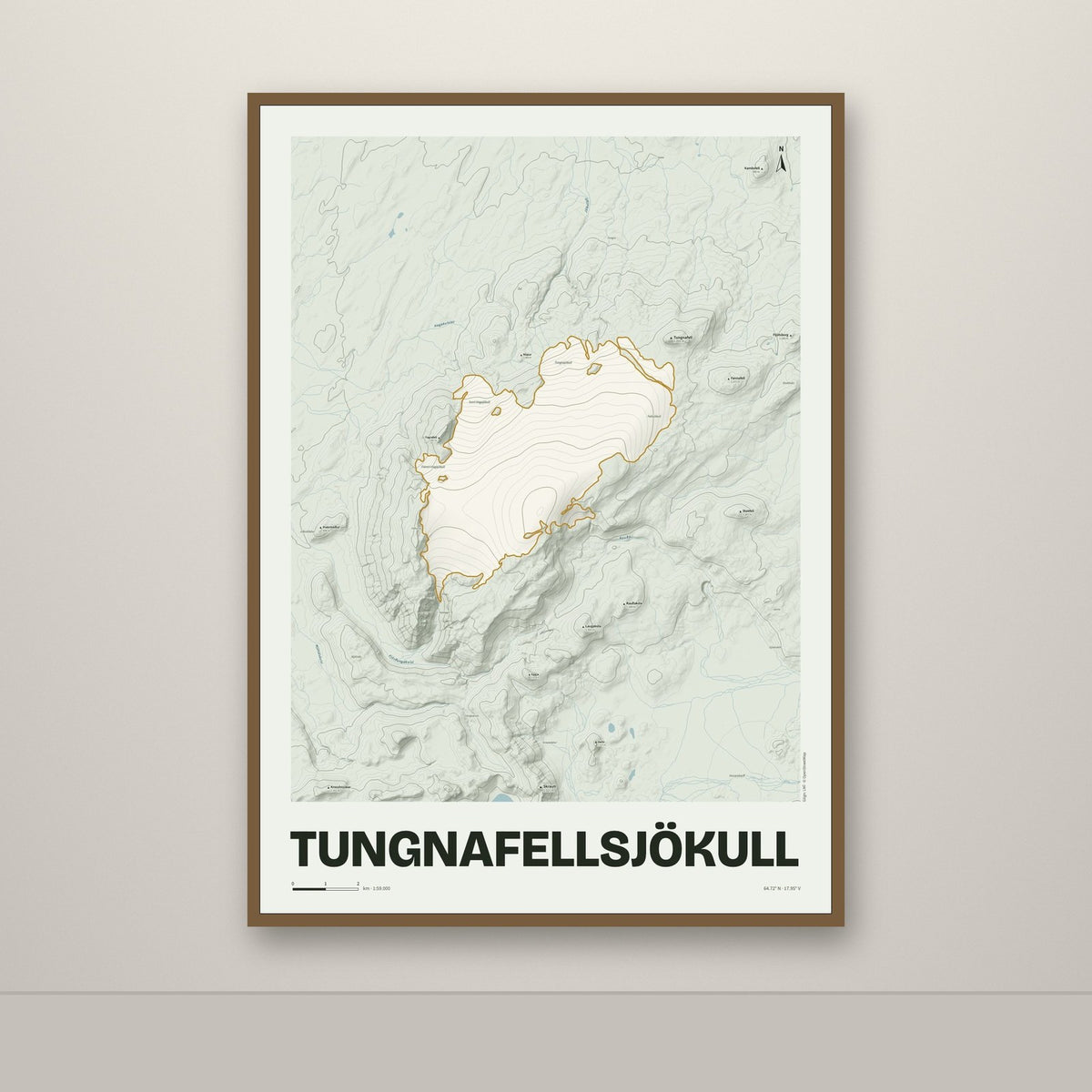 Tungnafellsjökull – Mosi, okkurgulur