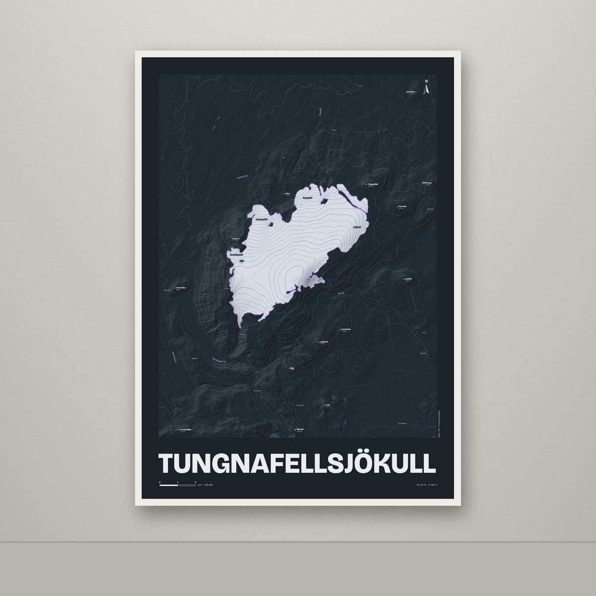 Tungnafellsjökull – Nótt, lúpínufjólublár