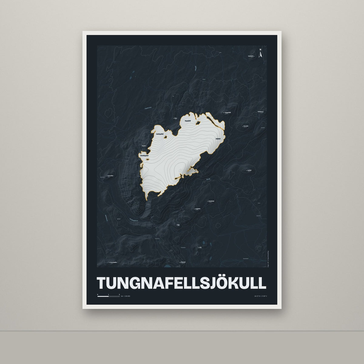 Tungnafellsjökull – Nótt, okkurgulur