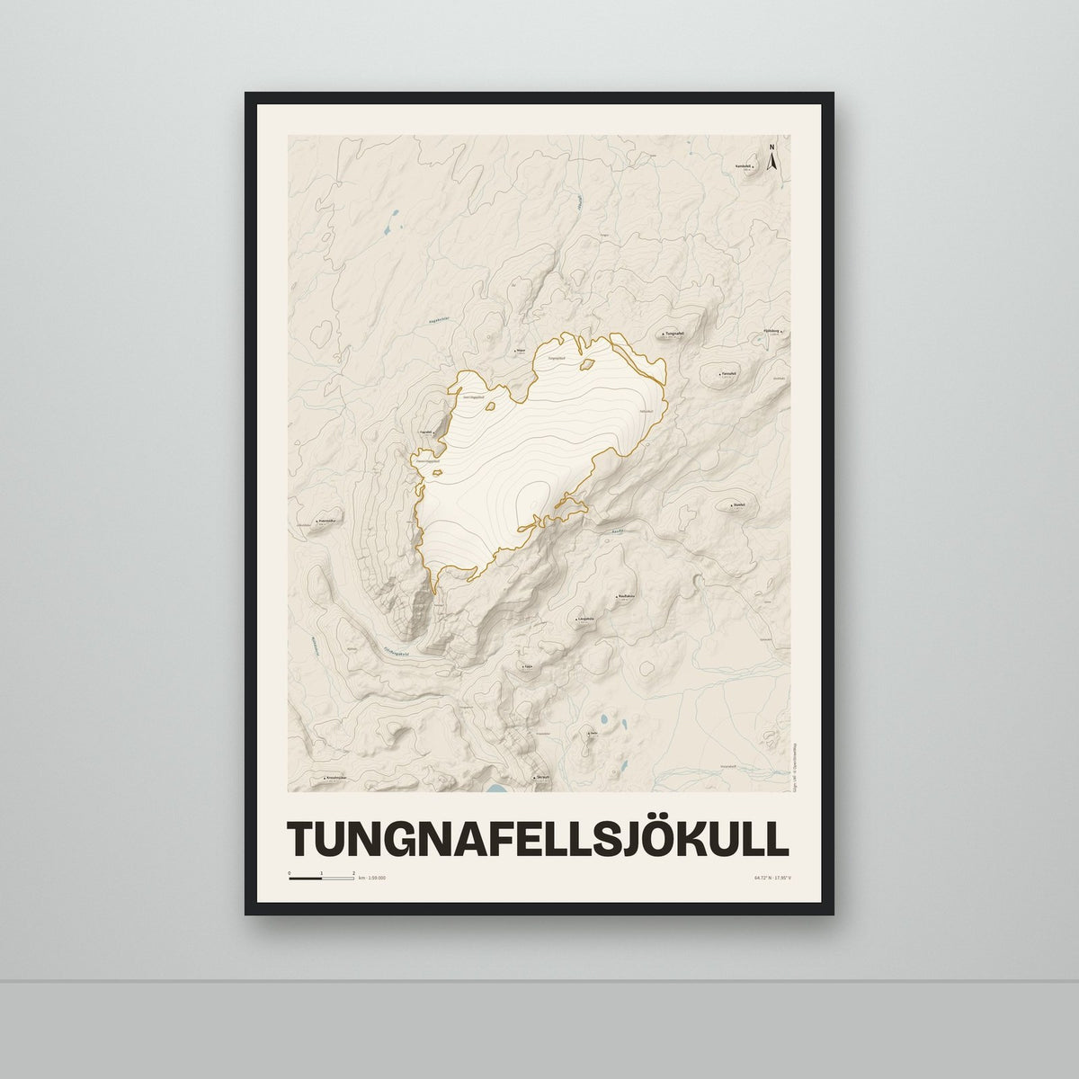 Tungnafellsjökull – Sandur, okkurgulur