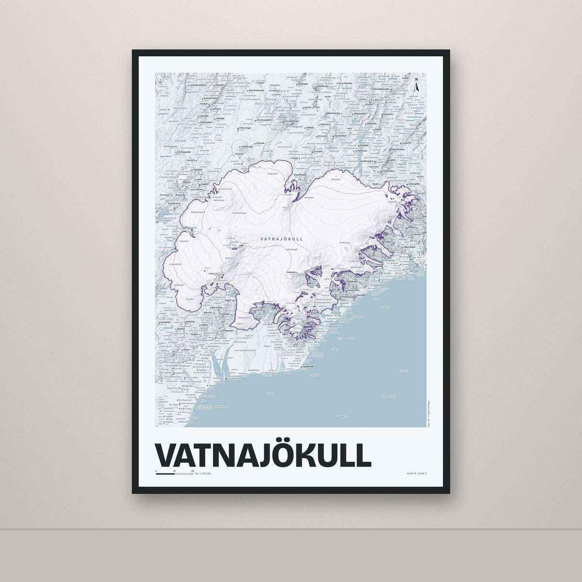 Vatnajökull – Ljóst, lúpínufjólublár