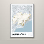 Vatnajökull – Ljóst, okkurgulur
