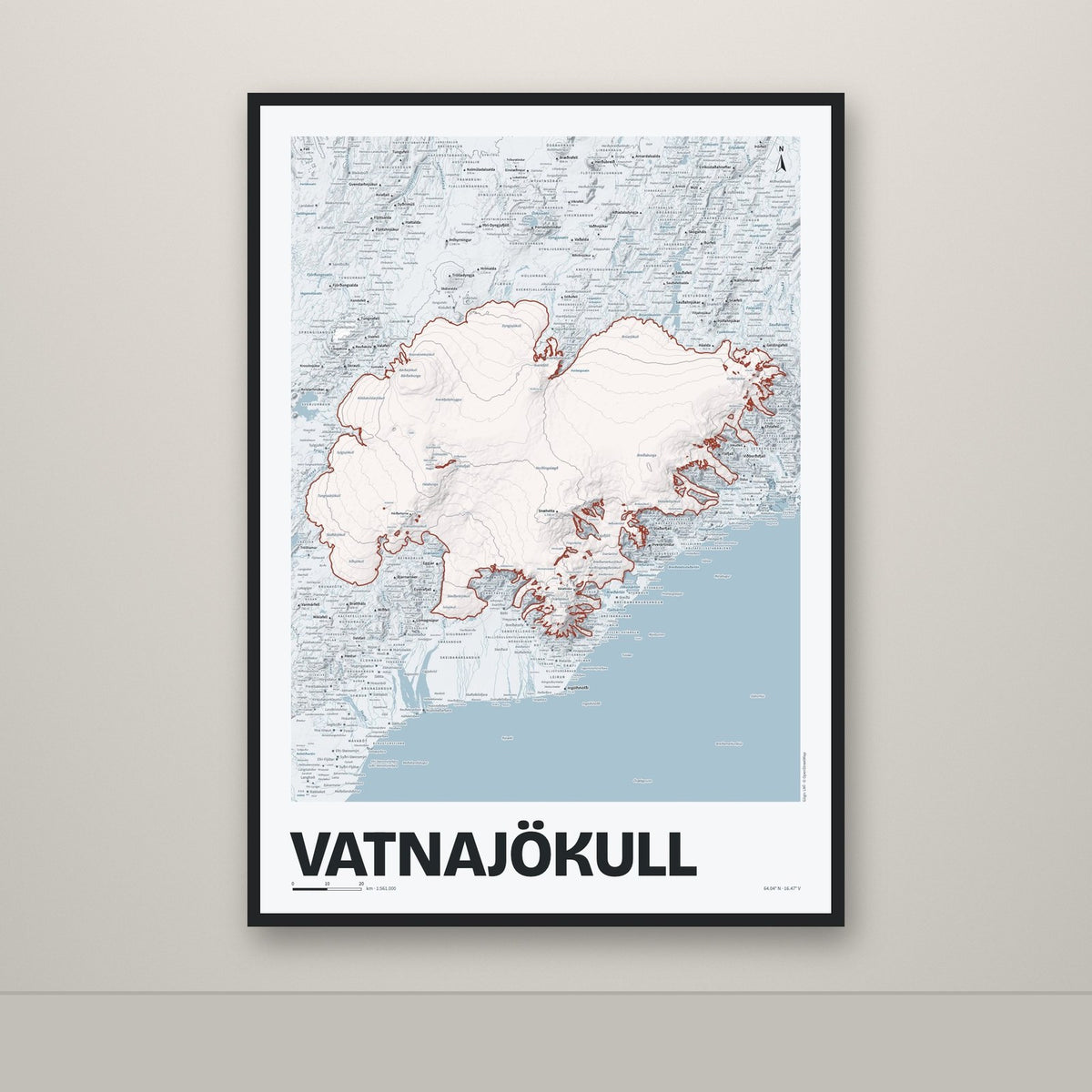Vatnajökull – Ljóst, rauður