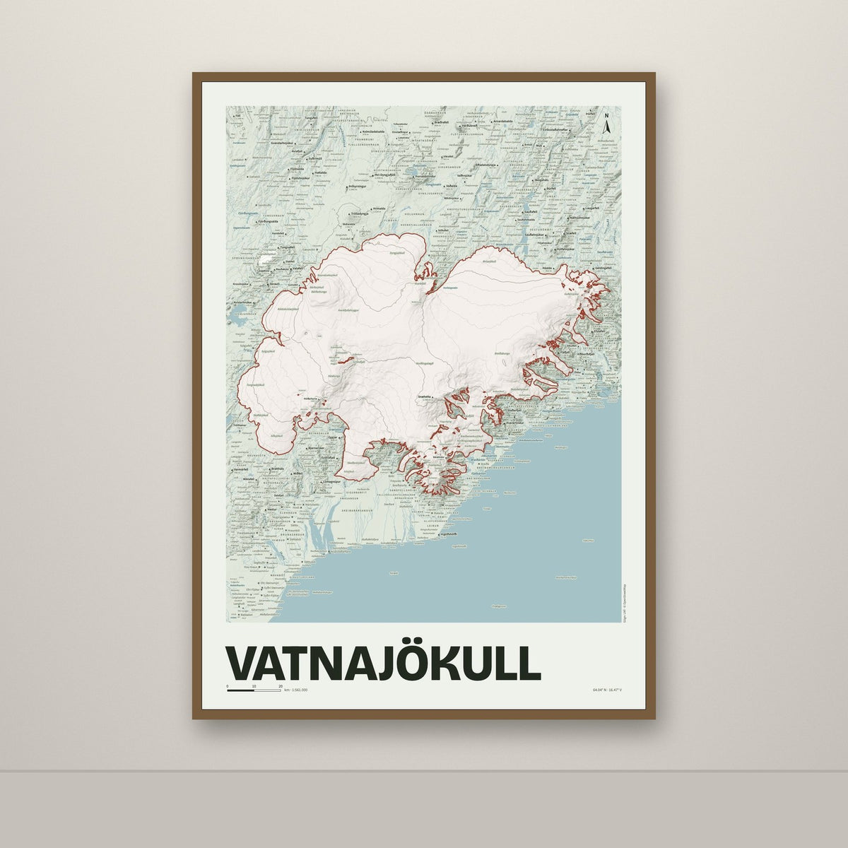 Vatnajökull – Mosi, rauður