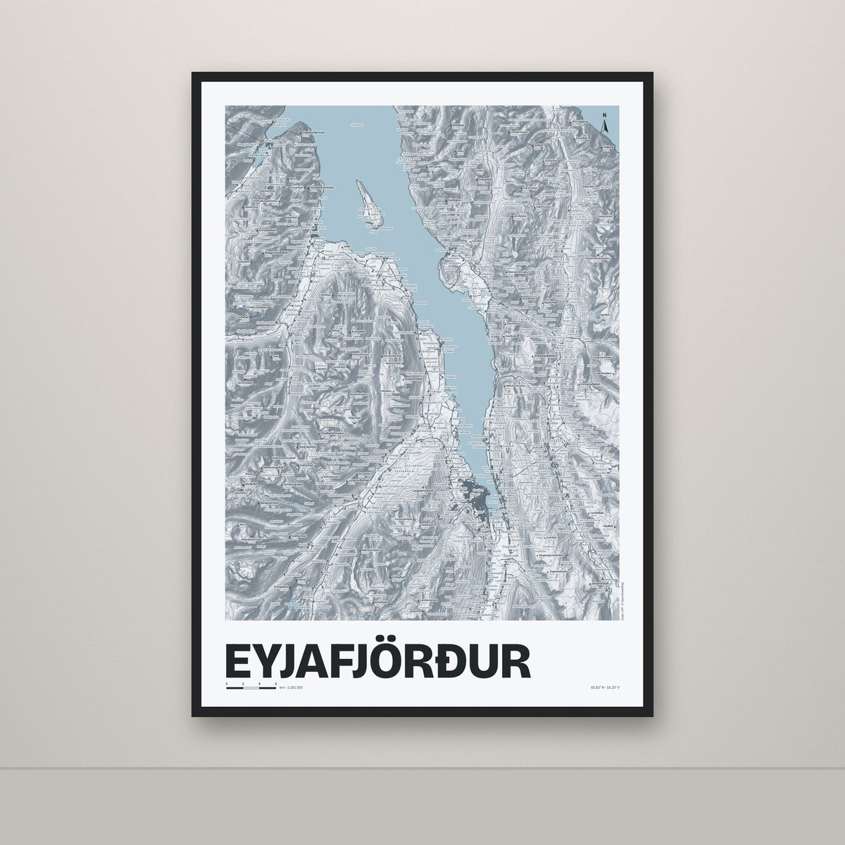 Eyjafjörður – Ljóst, lúpínufjólublár