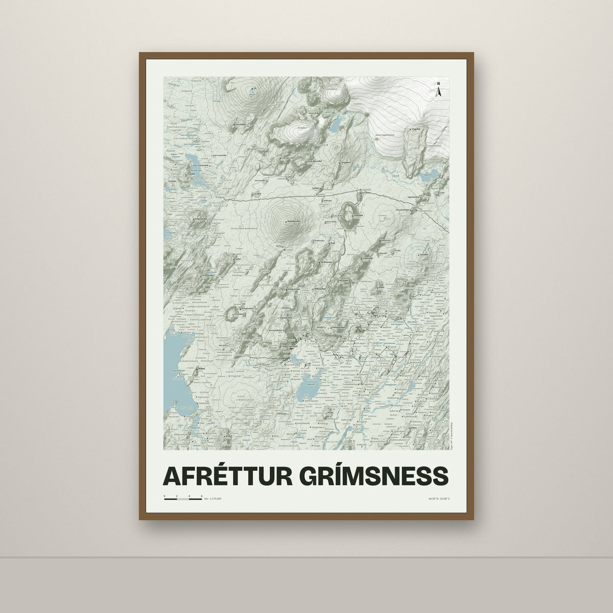 Afréttur Grímsness – Mosi, blár