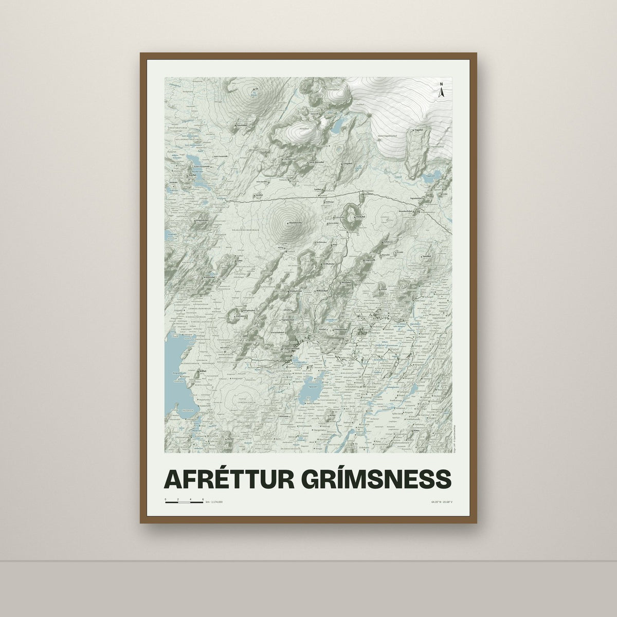Afréttur Grímsness – Mosi, okkurgulur