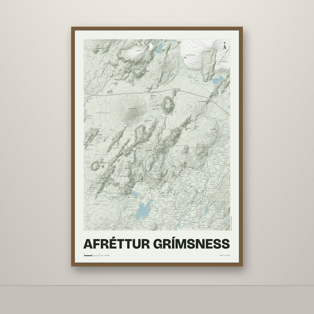 Afréttur Grímsness – Mosi, rauður