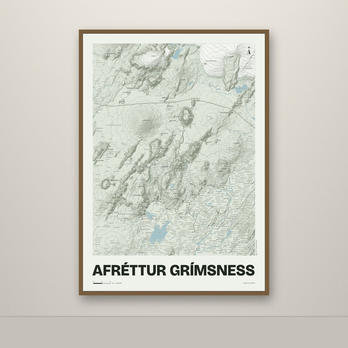 Afréttur Grímsness – Mosi, rauður