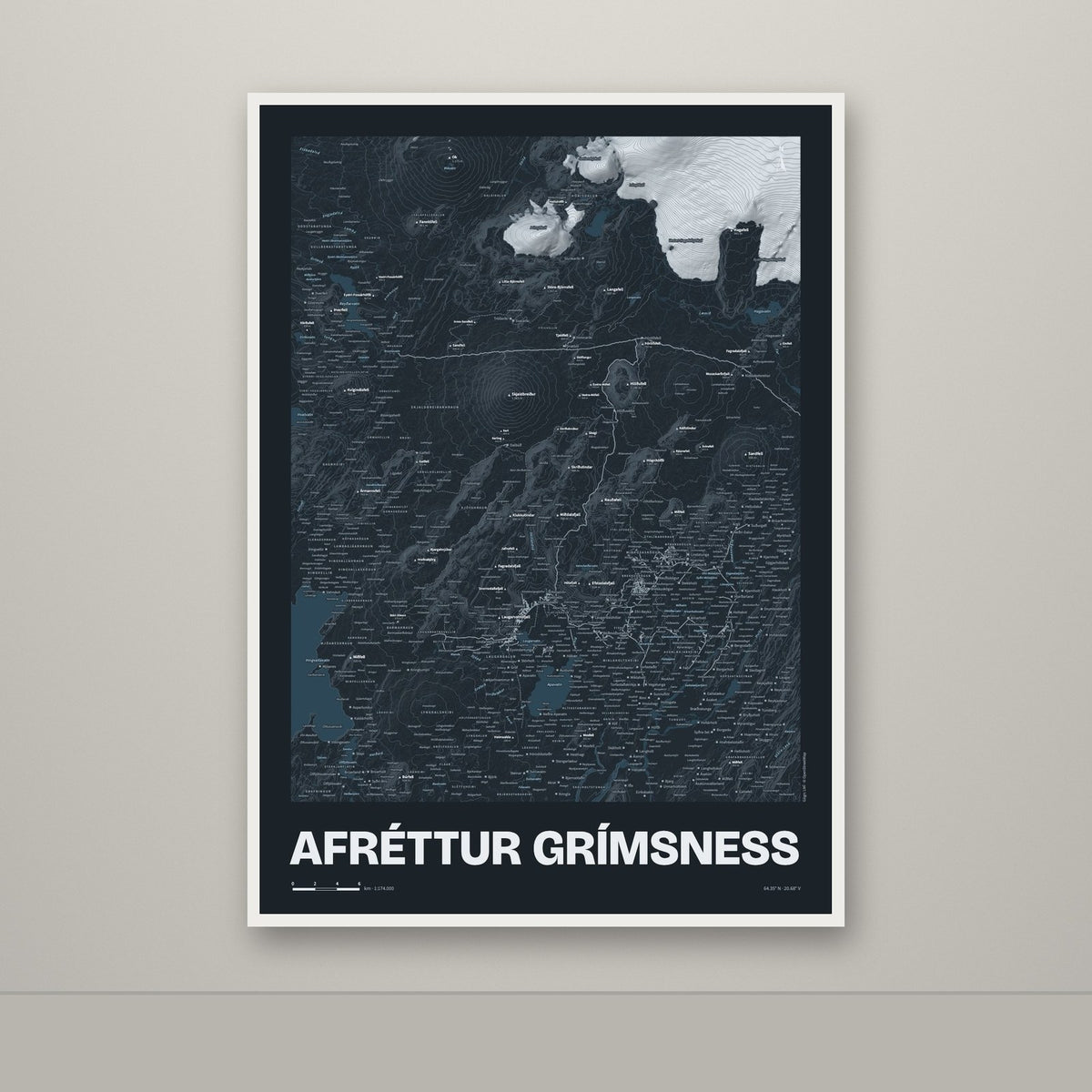 Afréttur Grímsness – Nótt, rauður