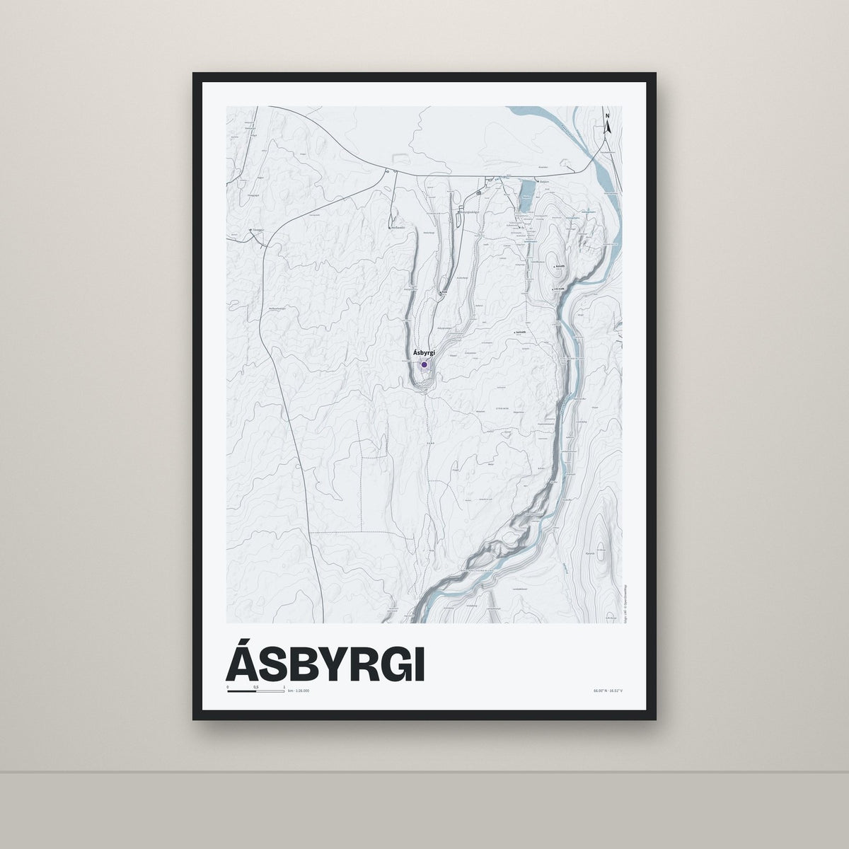 Ásbyrgi – Ljóst, lúpínufjólublár