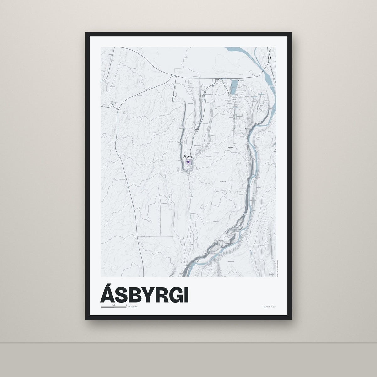 Ásbyrgi – Ljóst, lúpínufjólublár