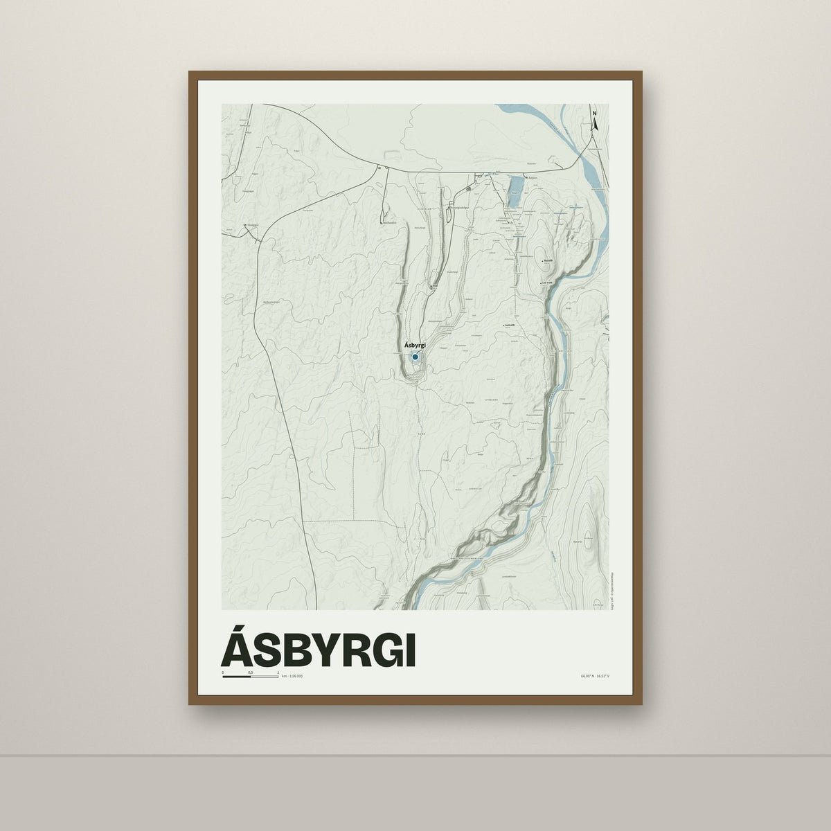 Ásbyrgi – Mosi, blár