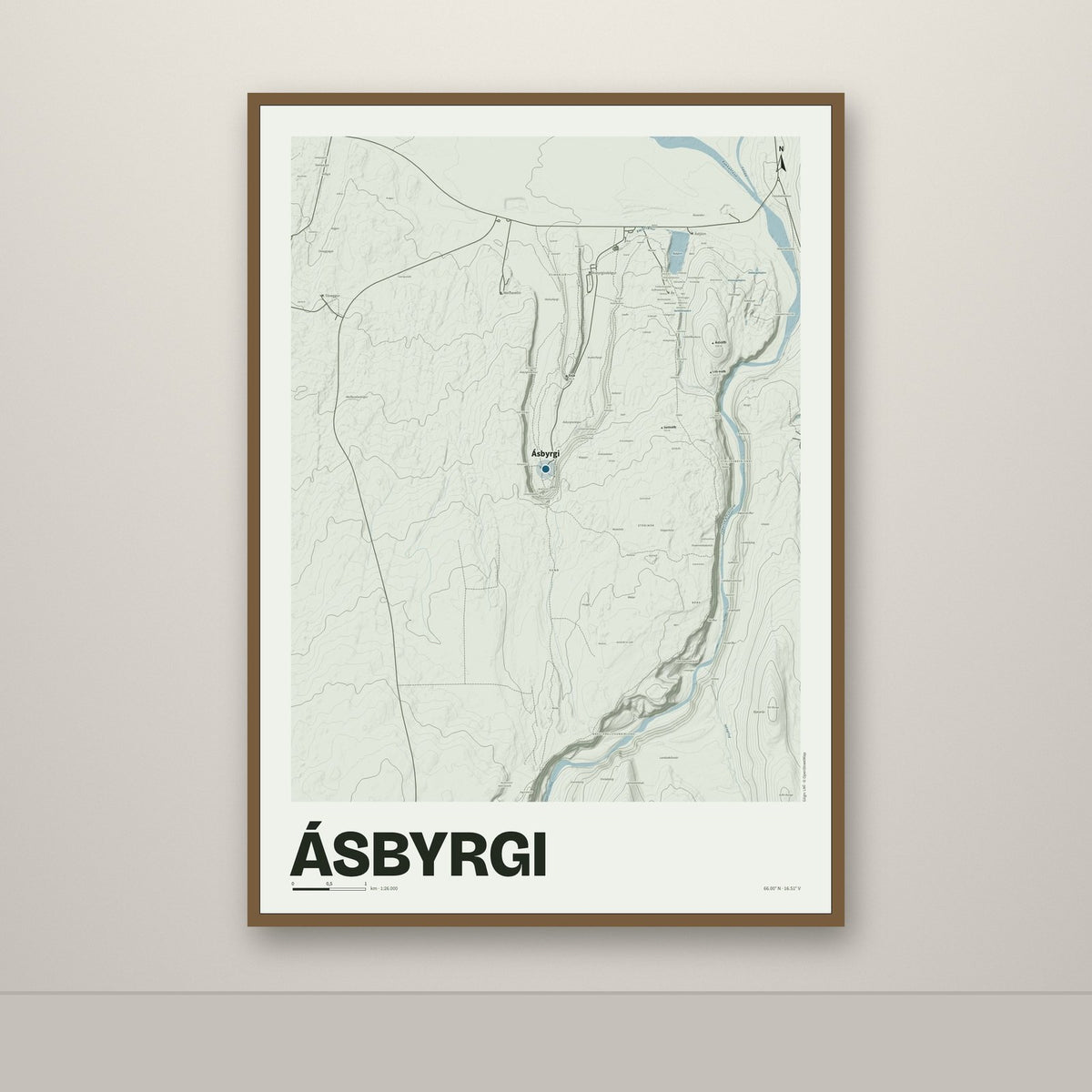 Ásbyrgi – Mosi, blár