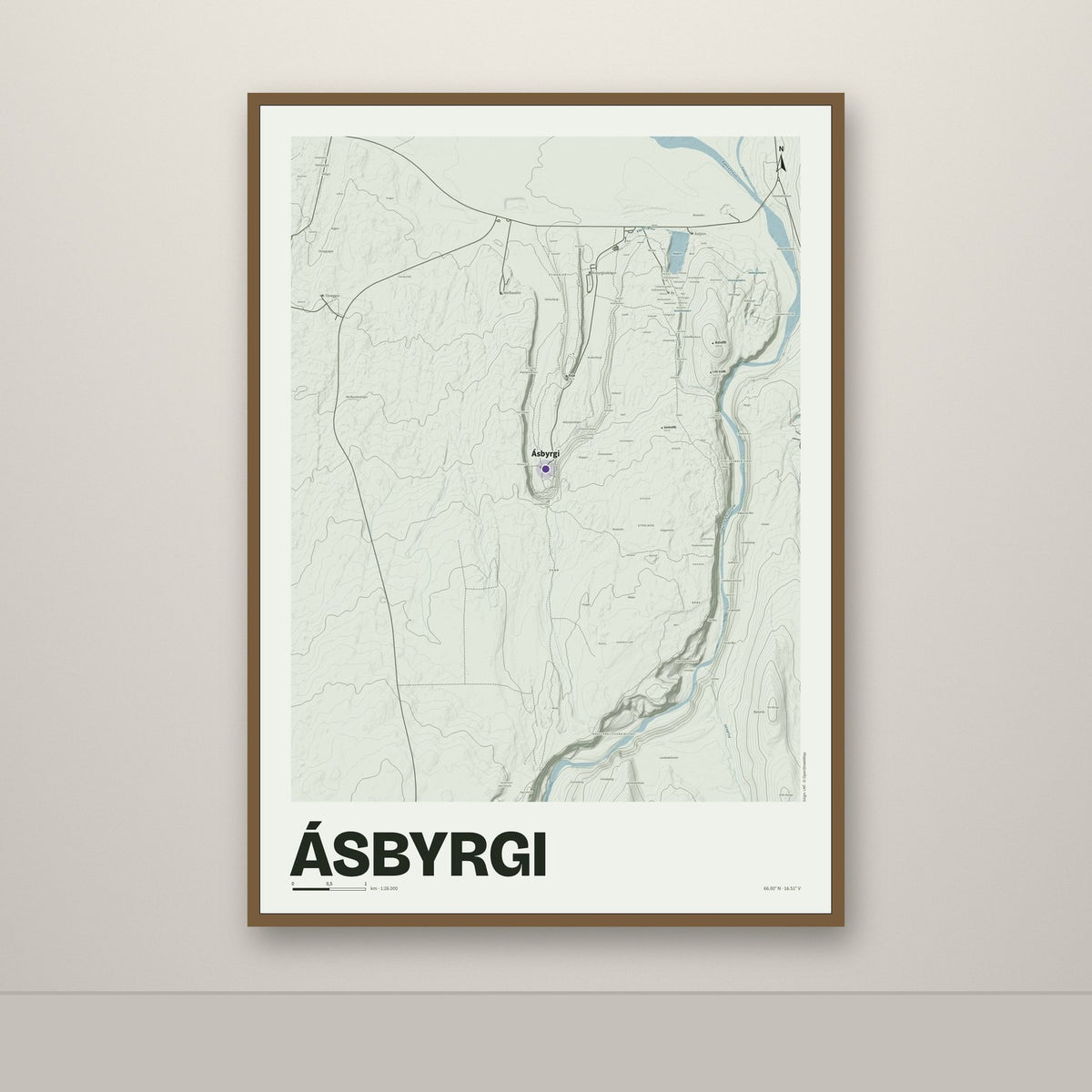 Ásbyrgi – Mosi, lúpínufjólublár
