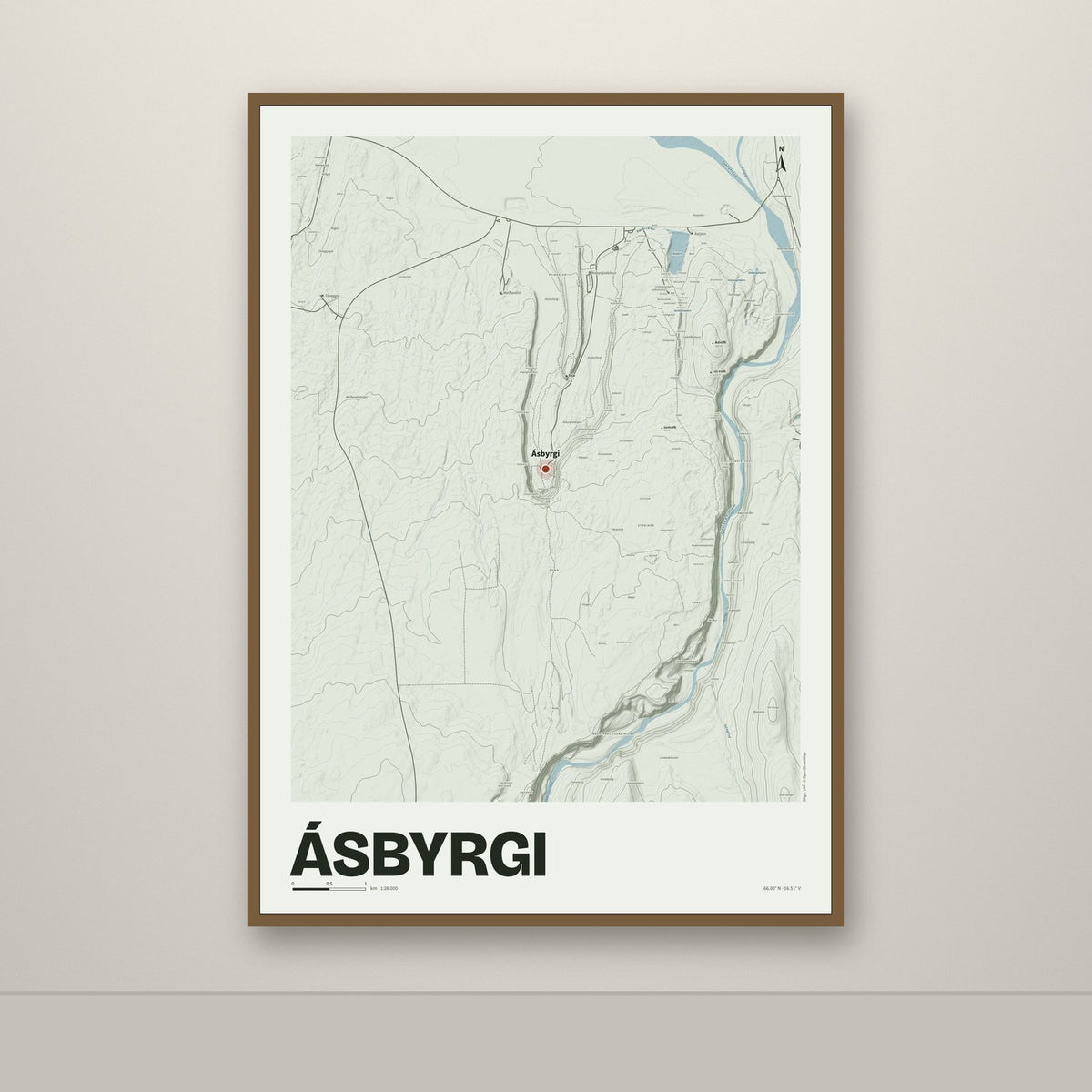Ásbyrgi – Mosi, rauður