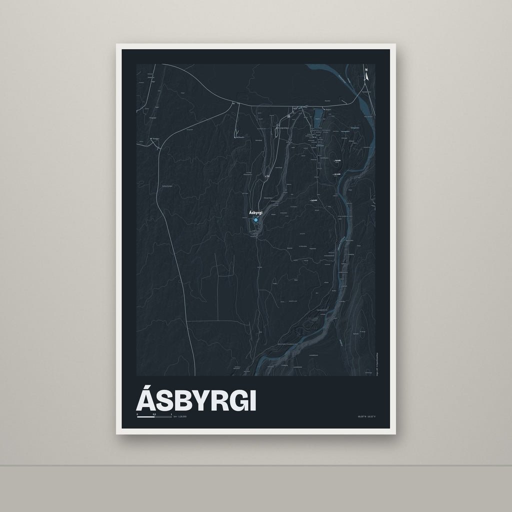 Ásbyrgi – Nótt, blár