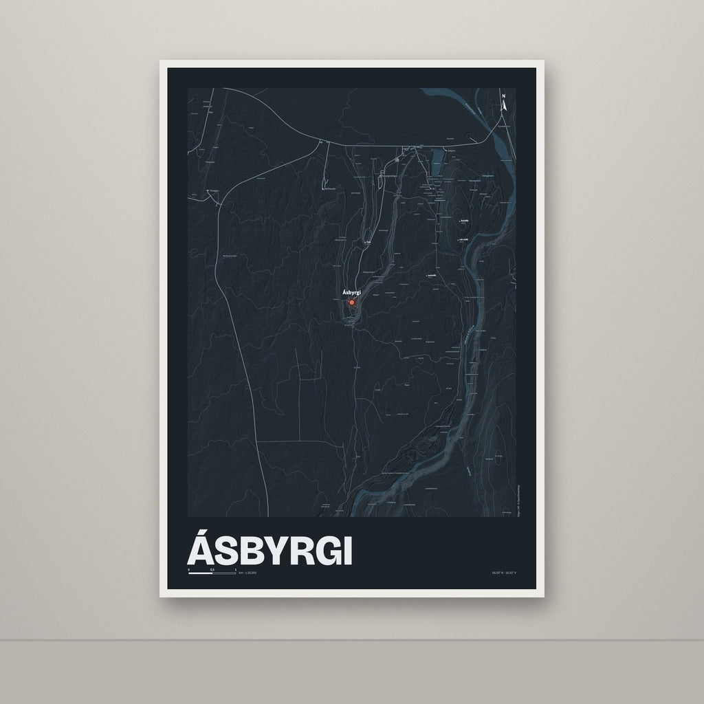 Ásbyrgi – Nótt, rauður