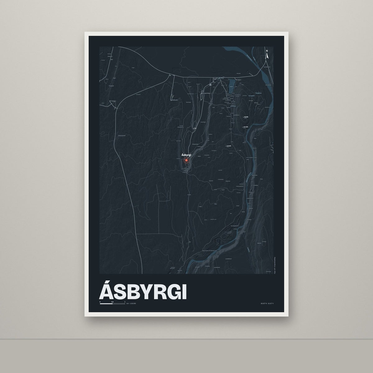 Ásbyrgi – Nótt, rauður