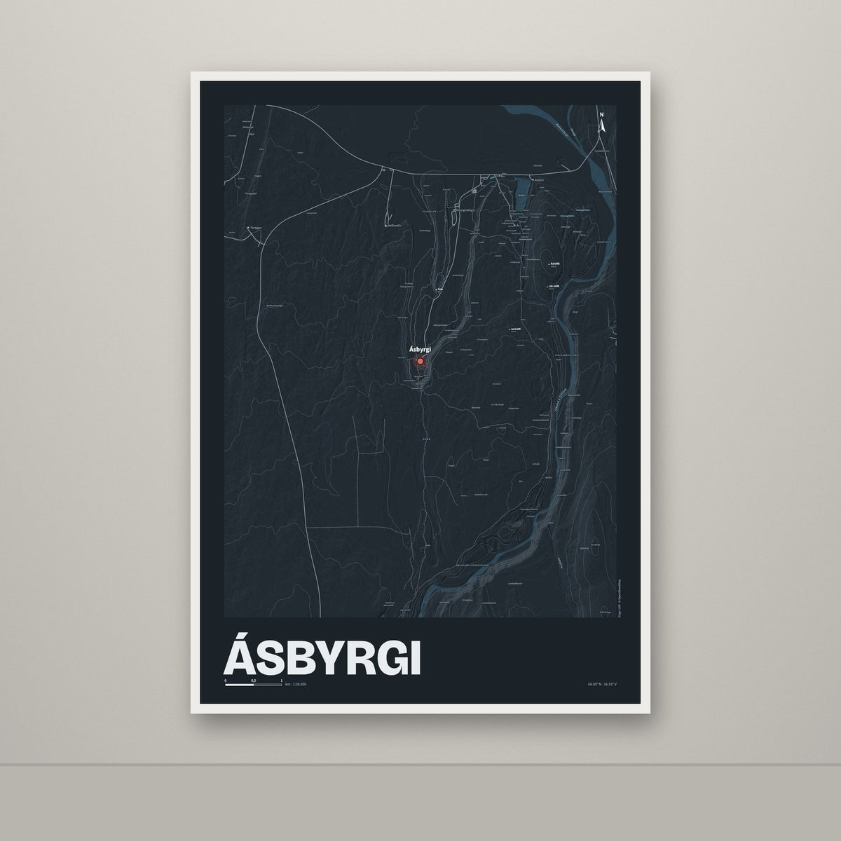 Ásbyrgi – Nótt, rauður