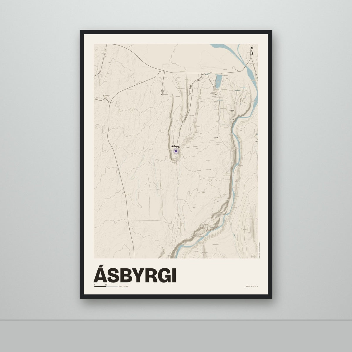 Ásbyrgi – Sandur, lúpínufjólublár