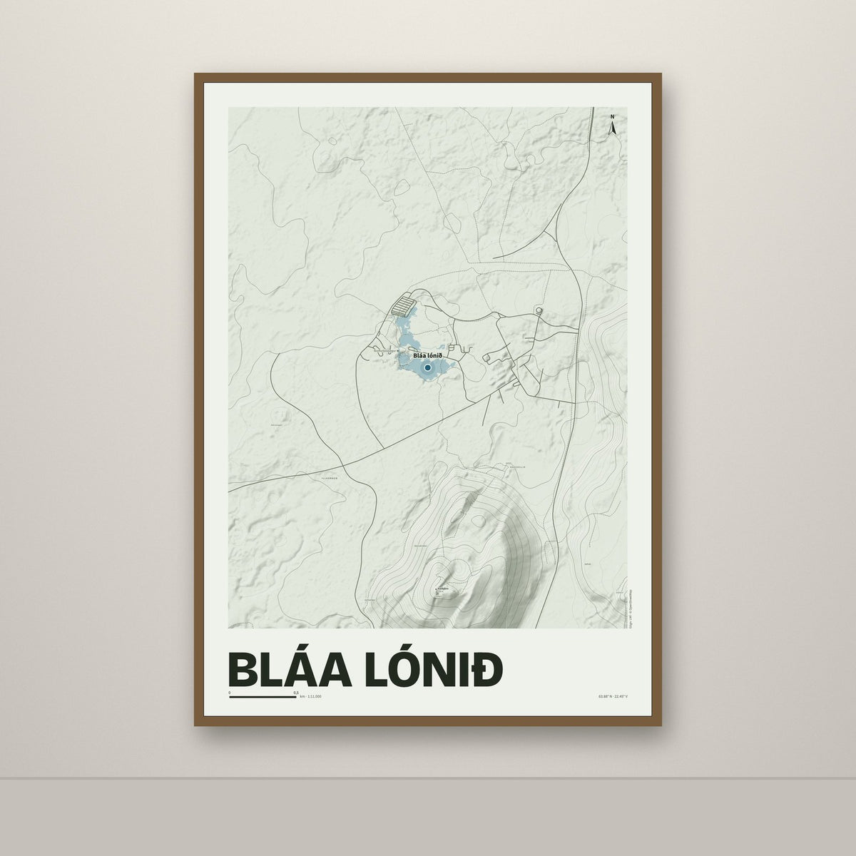 Bláa lónið – Mosi, blár