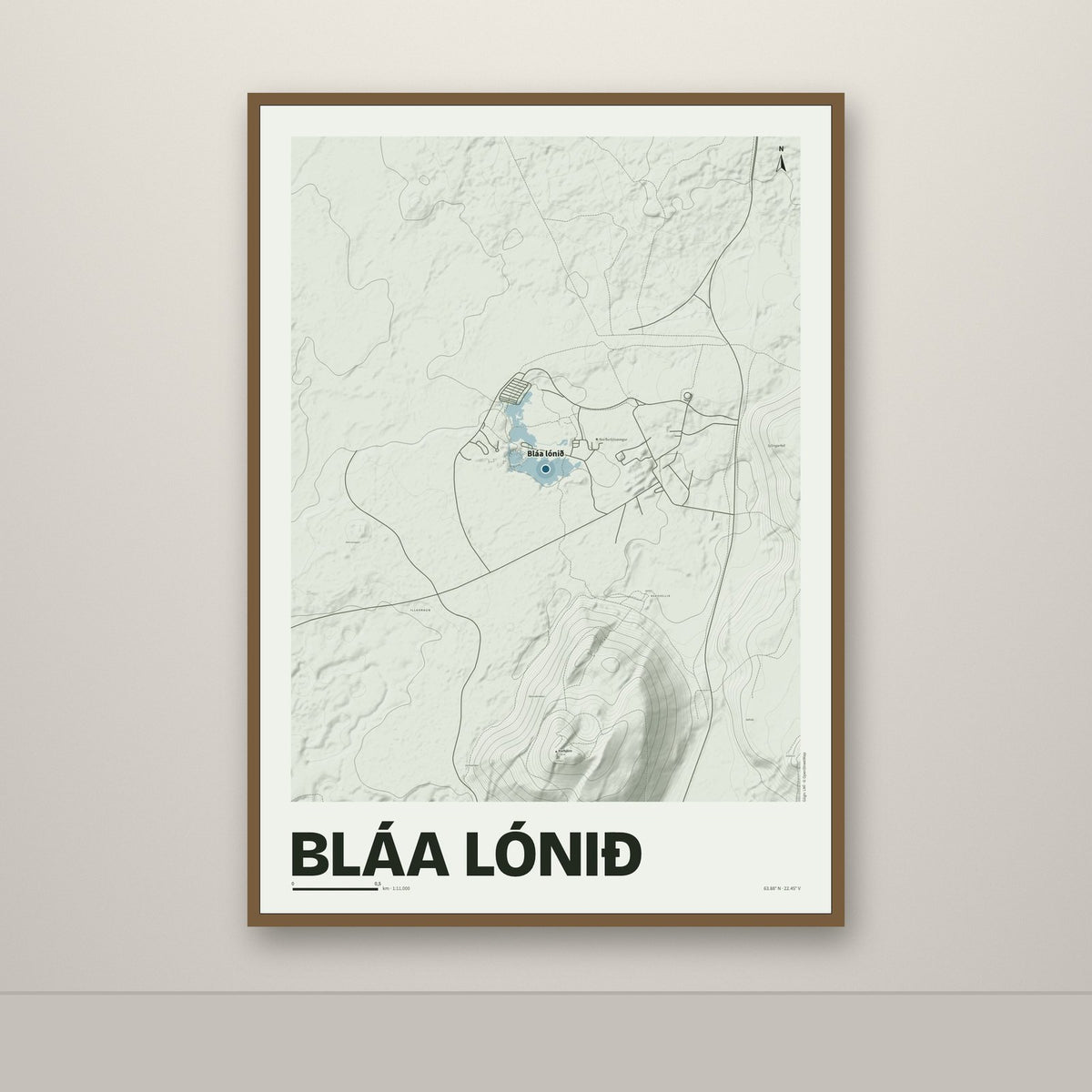 Bláa lónið – Mosi, blár