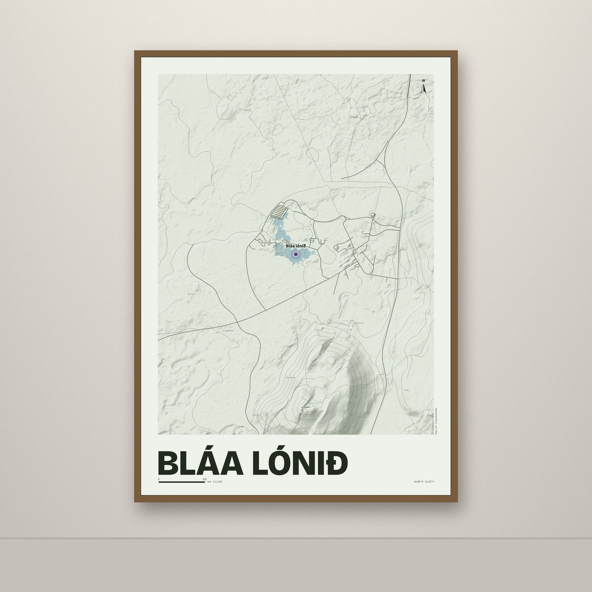 Bláa lónið – Mosi, lúpínufjólublár