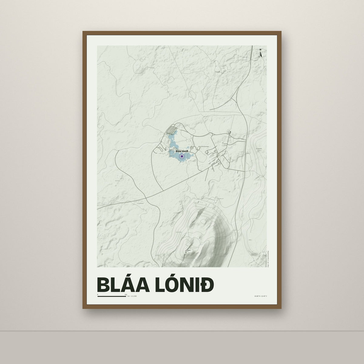 Bláa lónið – Mosi, lúpínufjólublár