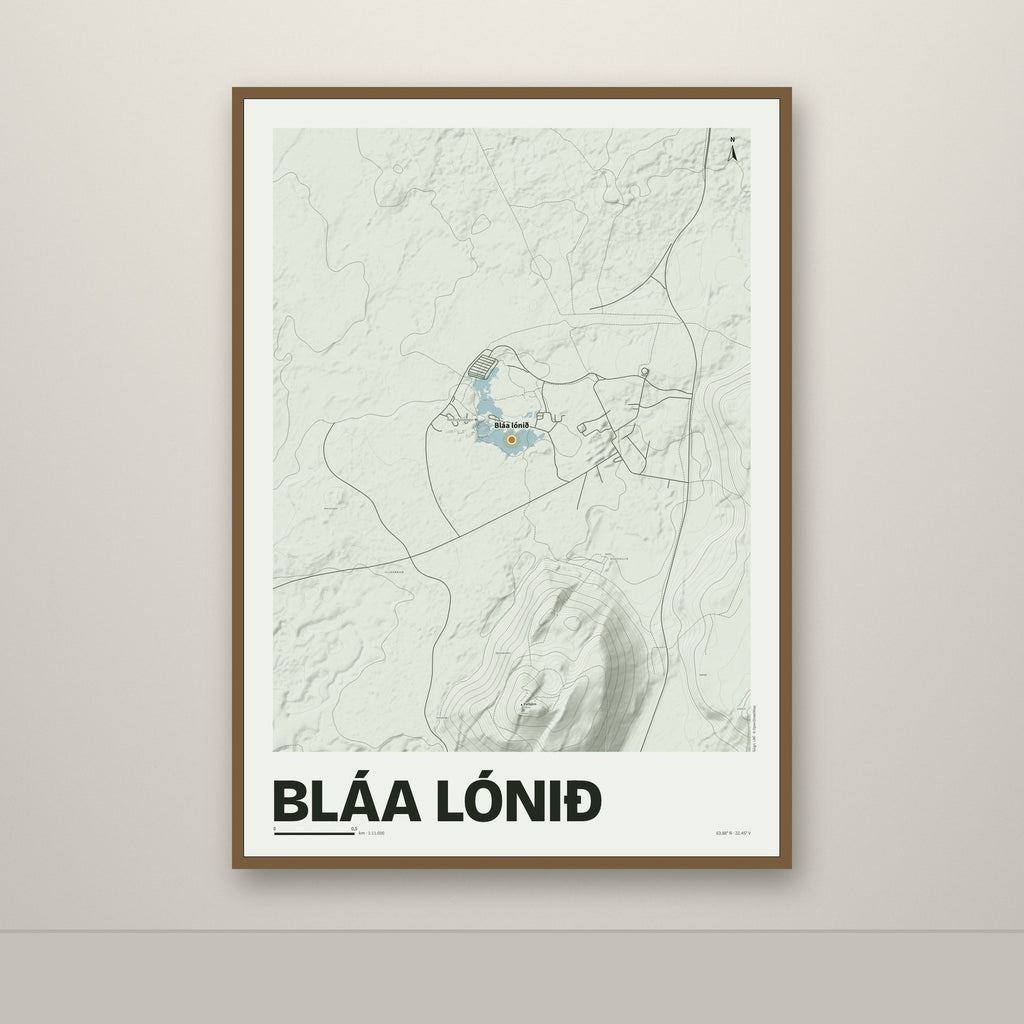 Bláa lónið – Mosi, okkurgulur