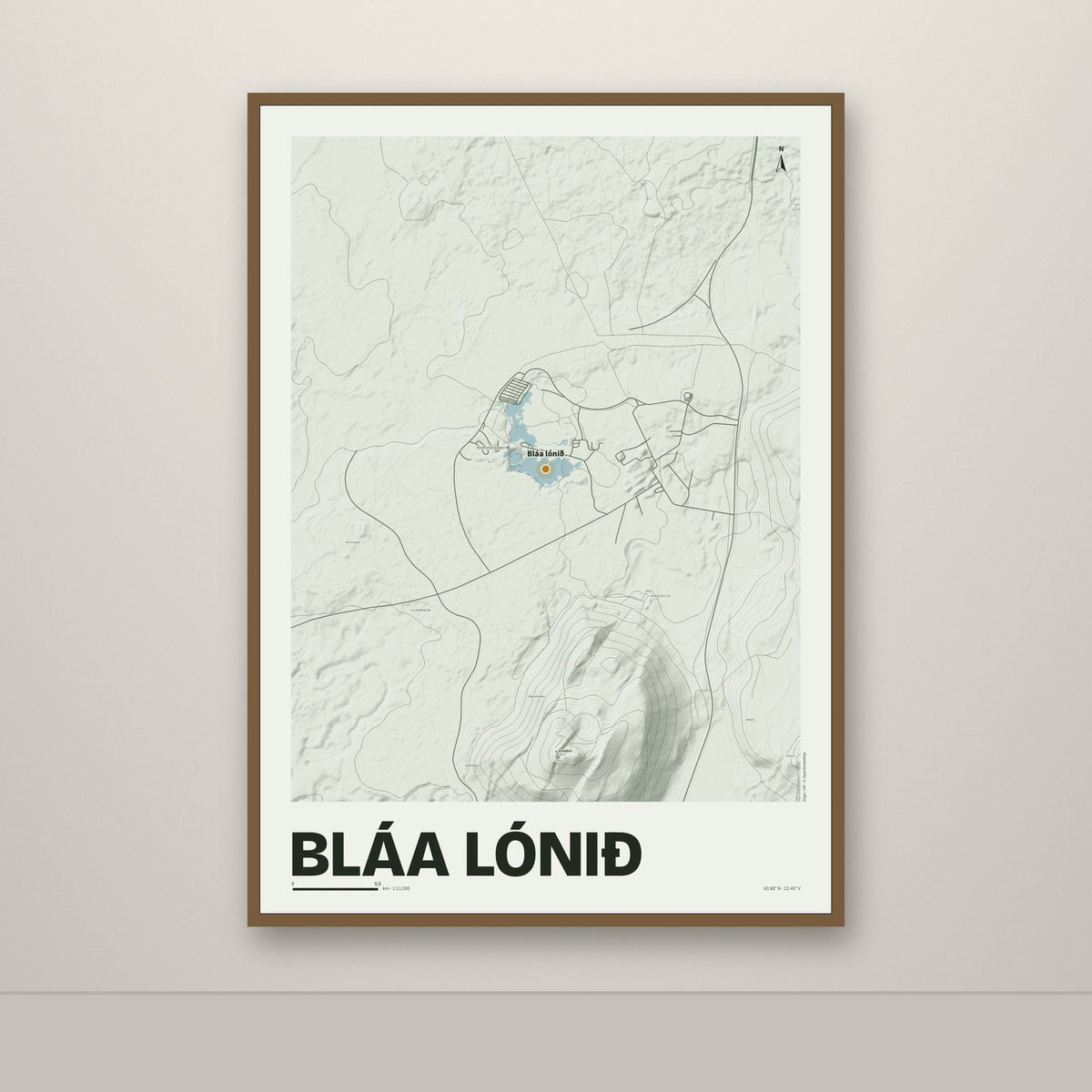 Bláa lónið – Mosi, okkurgulur