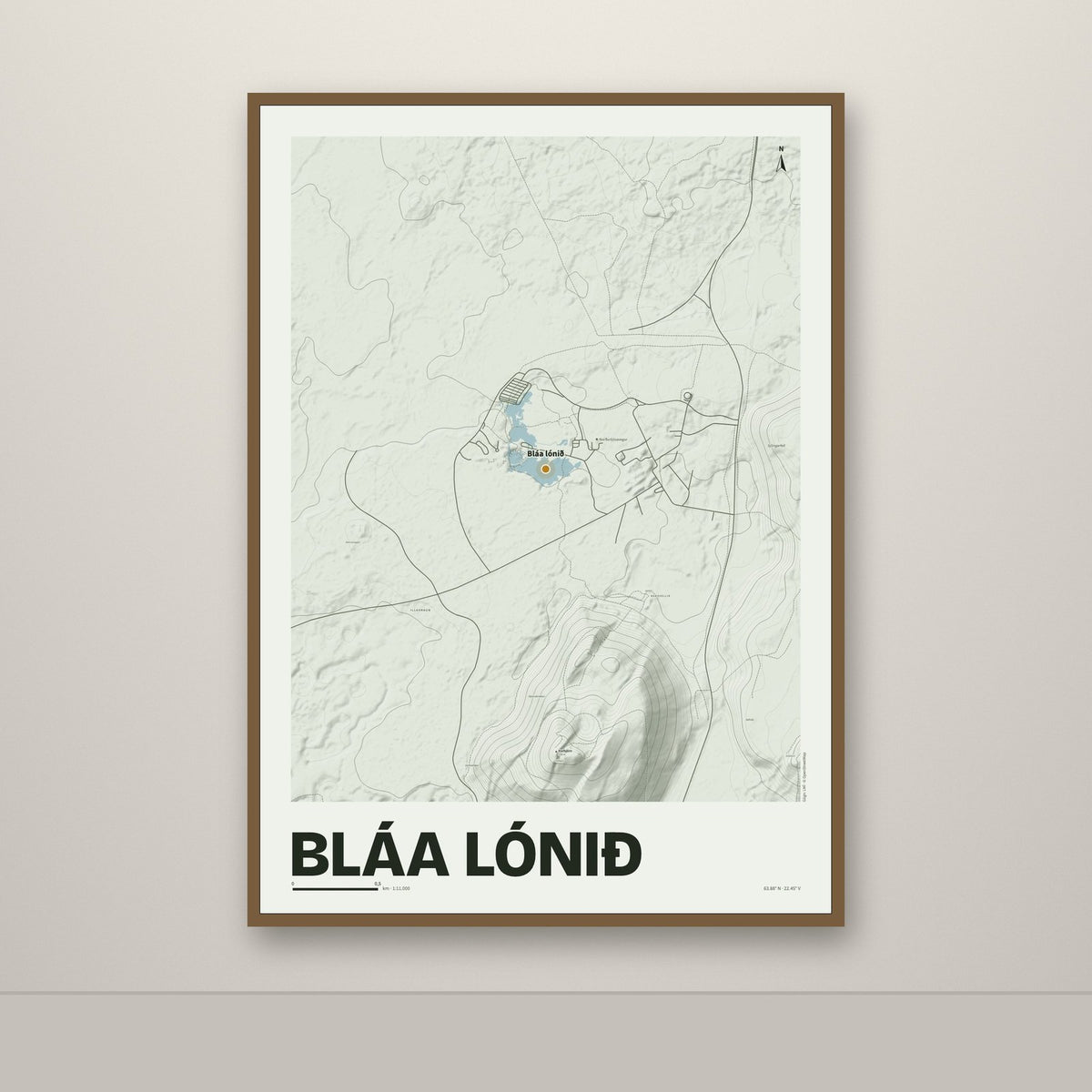 Bláa lónið – Mosi, okkurgulur