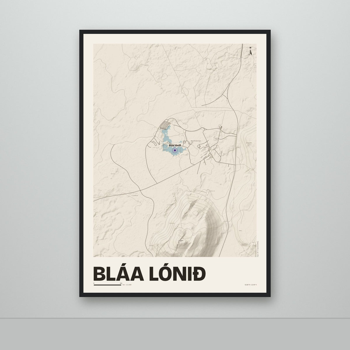 Bláa lónið – Sandur, lúpínufjólublár