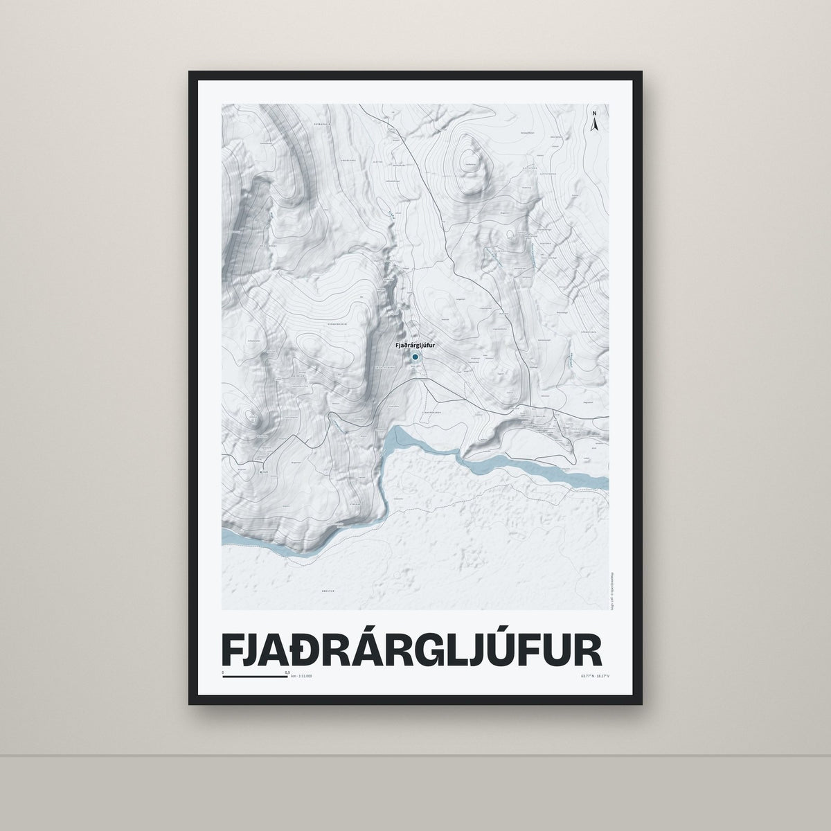 Fjaðrárgljúfur – Ljóst, blár