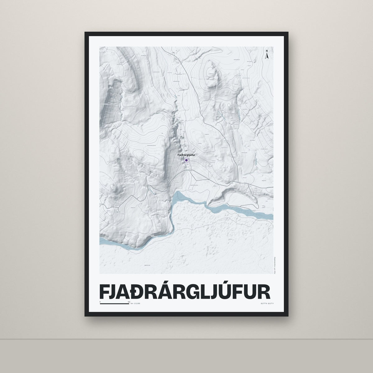Fjaðrárgljúfur – Ljóst, lúpínufjólublár