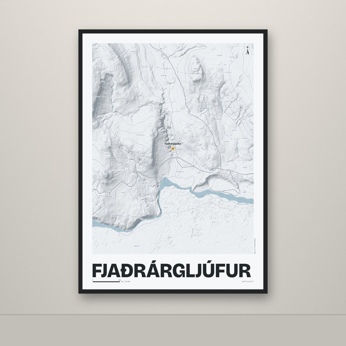 Fjaðrárgljúfur – Ljóst, okkurgulur