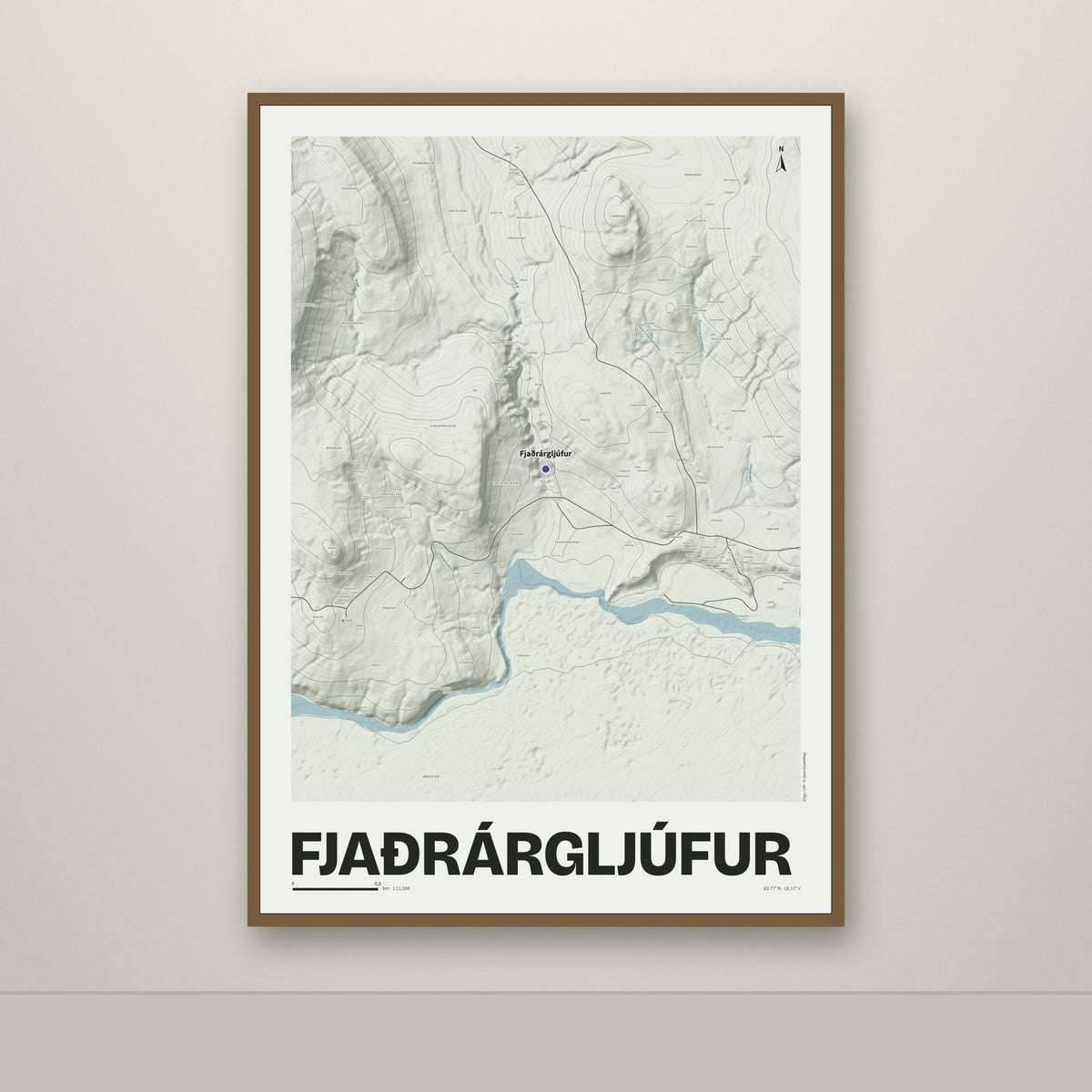 Fjaðrárgljúfur – Mosi, lúpínufjólublár