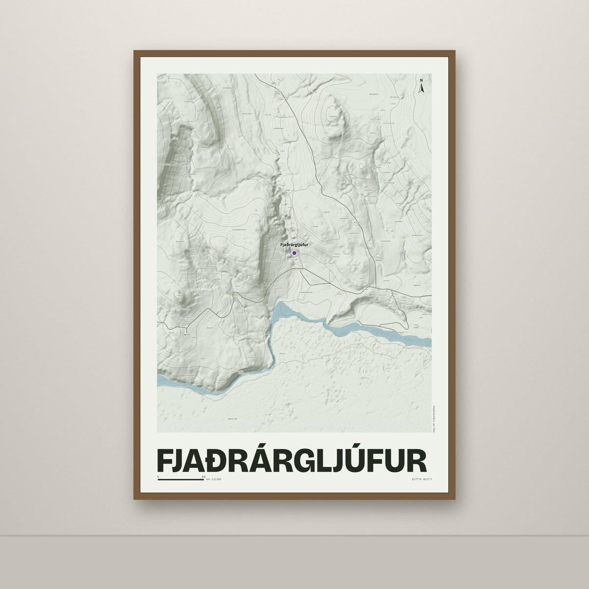 Fjaðrárgljúfur – Mosi, lúpínufjólublár
