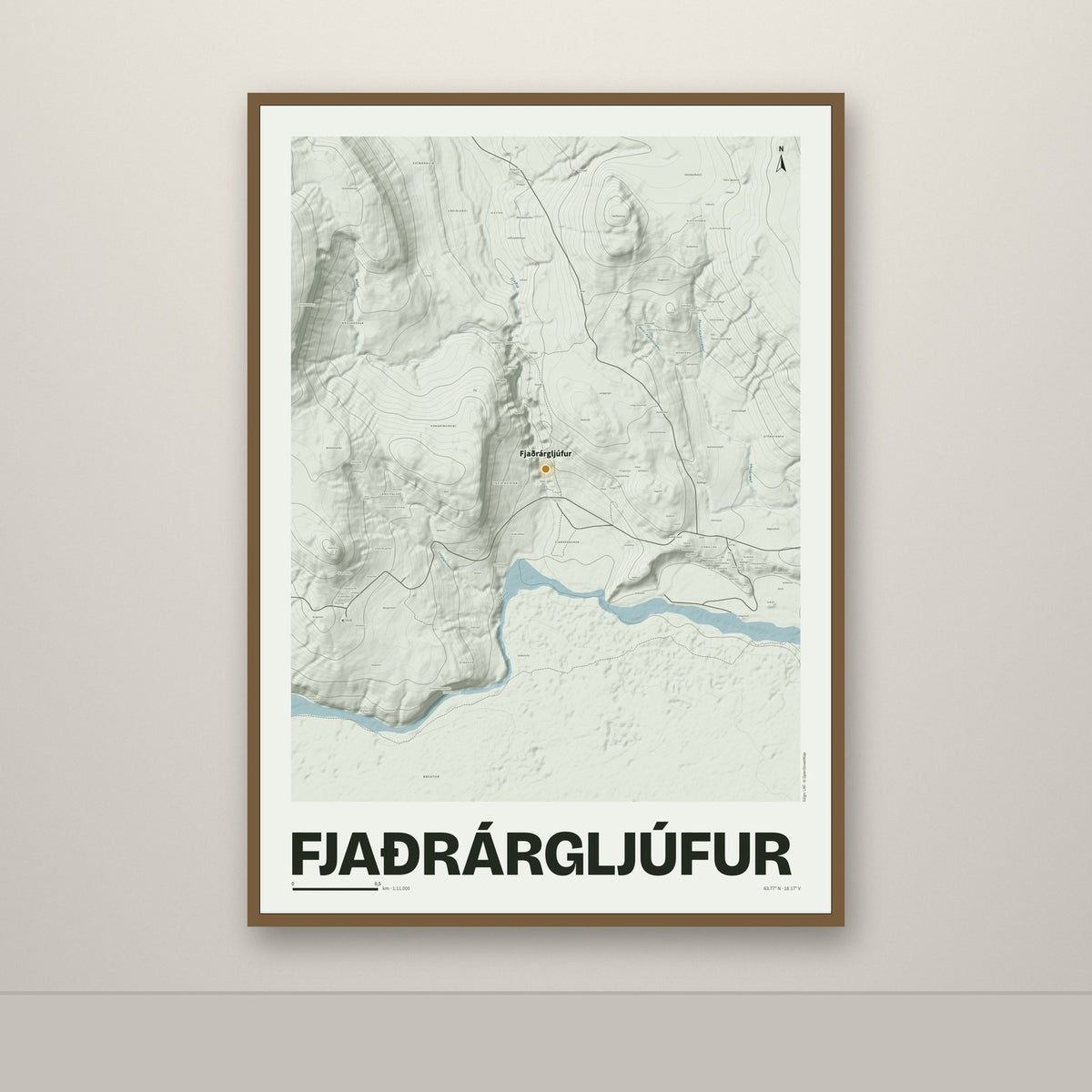 Fjaðrárgljúfur – Mosi, okkurgulur