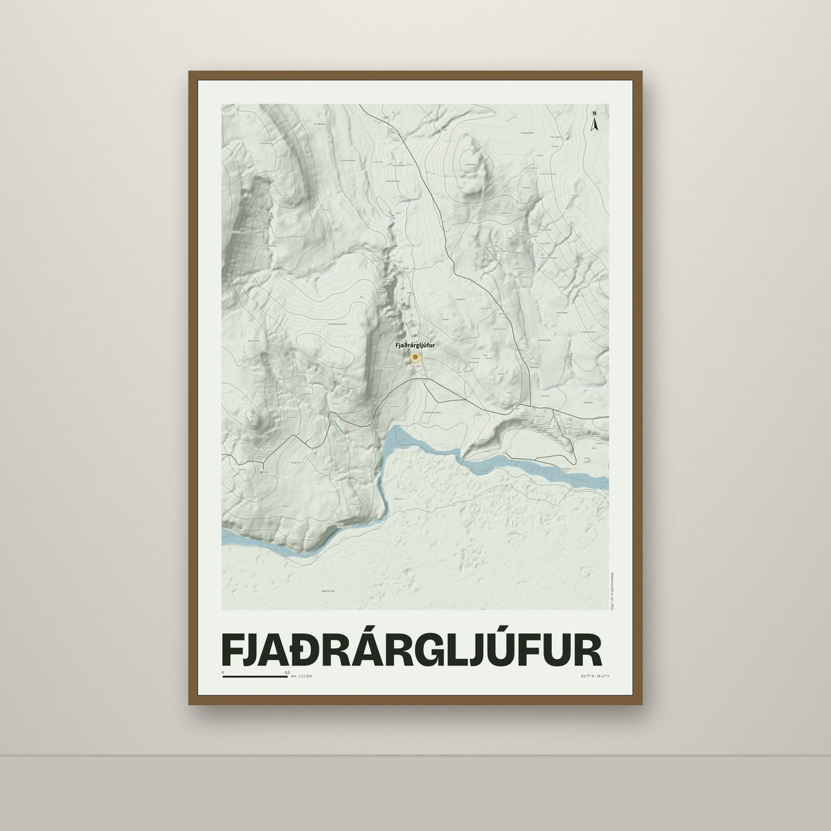 Fjaðrárgljúfur – Mosi, okkurgulur