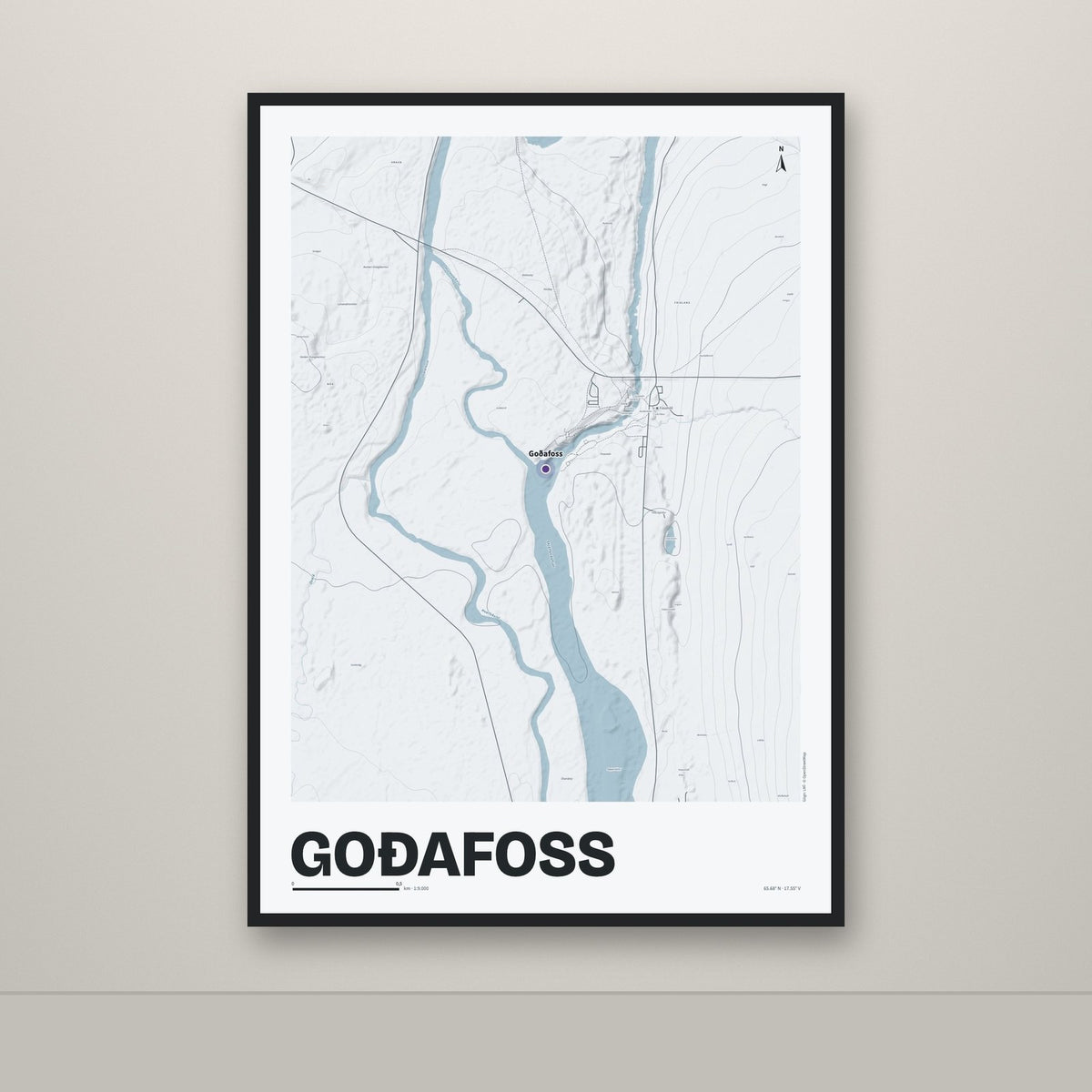 Goðafoss – Ljóst, lúpínufjólublár