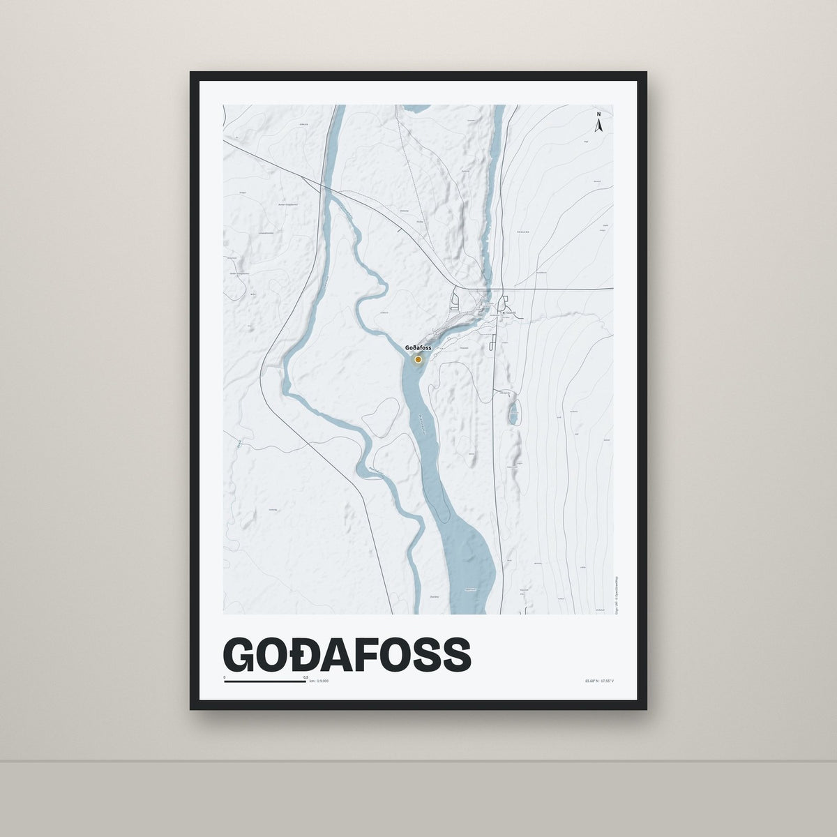 Goðafoss – Ljóst, okkurgulur
