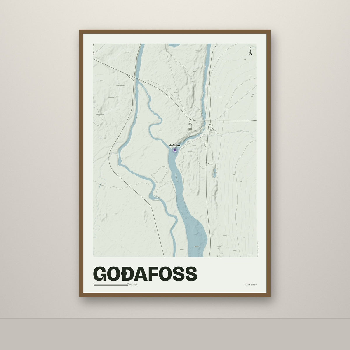 Goðafoss – Mosi, lúpínufjólublár