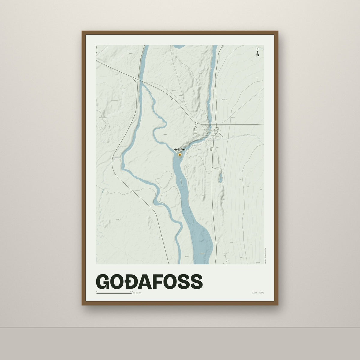 Goðafoss – Mosi, okkurgulur