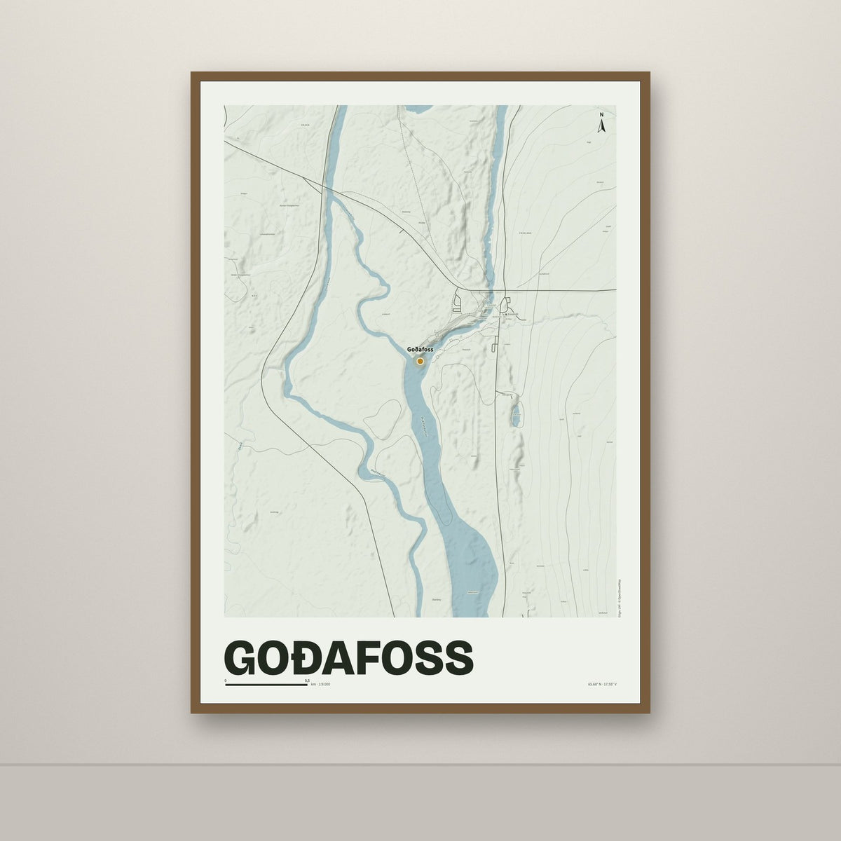 Goðafoss – Mosi, okkurgulur