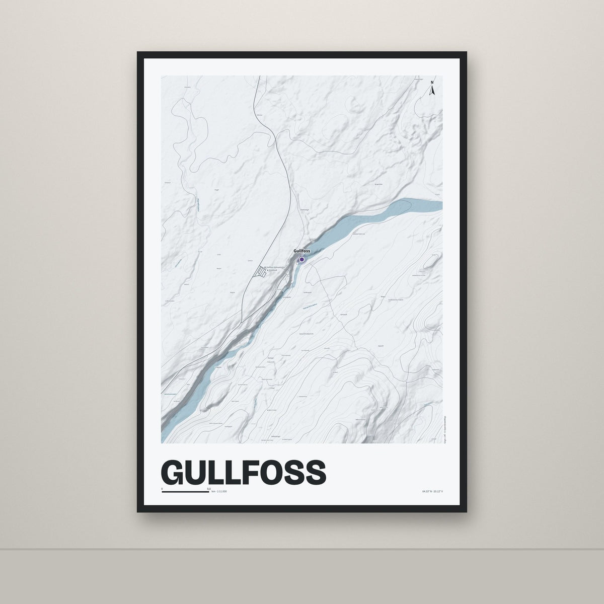 Gullfoss – Ljóst, lúpínufjólublár