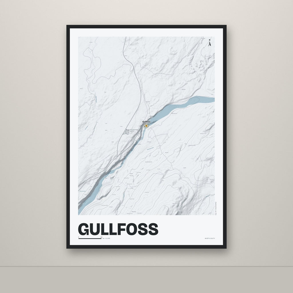 Gullfoss – Ljóst, okkurgulur