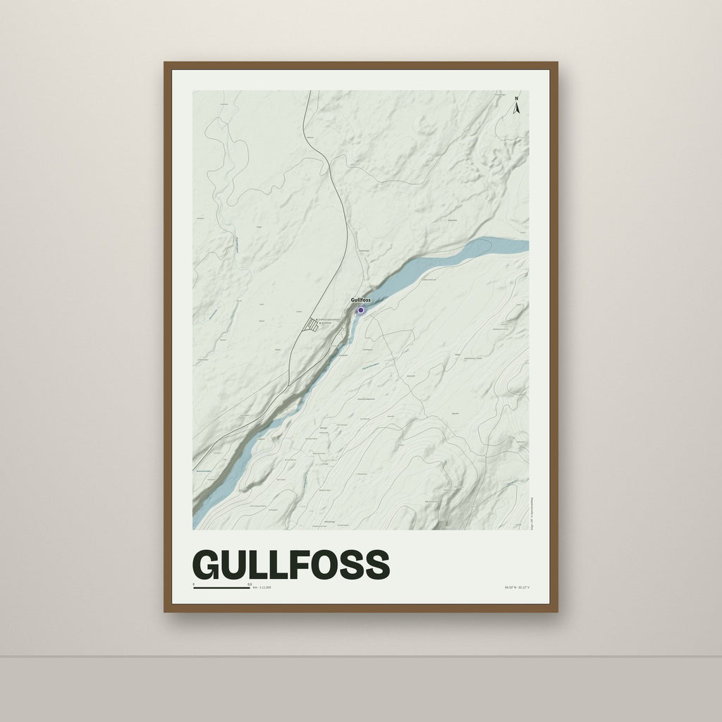 Gullfoss – Mosi, lúpínufjólublár