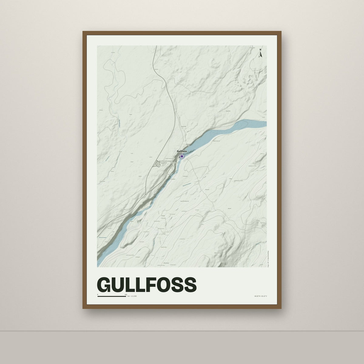 Gullfoss – Mosi, lúpínufjólublár